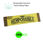 Hempossible king size rolling paper available on Herbbox India 