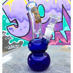 jb 7 inch indigo blue glass ice bong available on Herbbox India 