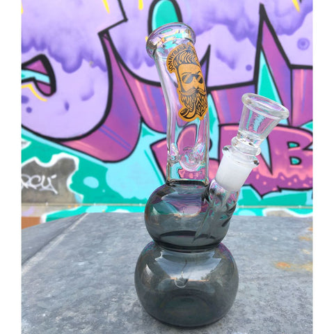 jb 7 inch black glass ice bong available on Herbbox India 