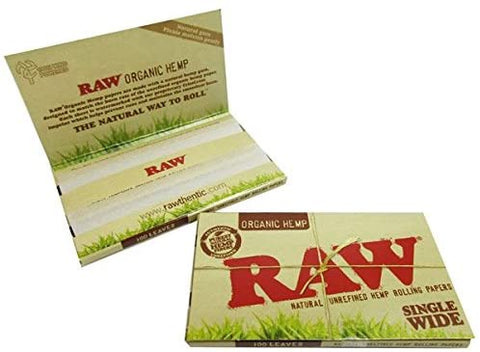 Raw Organic Hemp Single wide double feed