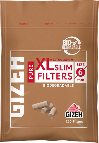Gizeh pure xl slim filter 19x6mm available on Herbbox India 
