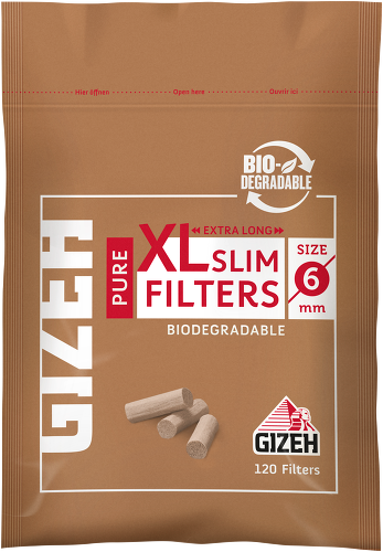 GIZEH PURE XL SLIM FILTERS ( 19mm x 6mm ) – HERBBOX India