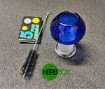 Blue dreams 8 inch glass bubbler available on Herbbox India