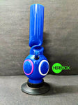 Twist neck 12 inch acrylic ice bong blue available on Herbbox India 