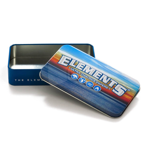 Elements metal tin case available on Herbbox India 