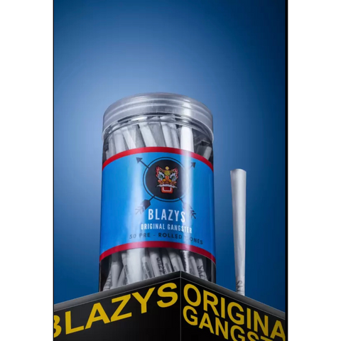 Blazys white pre rolled cones pack of 50 available on Herbbox India 