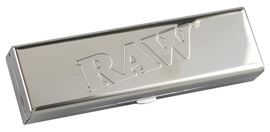 RAW Stainless Steel King Size Connoisseur Case Available on Herbbox India 