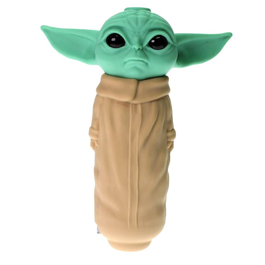 Baby yoda silicone smoking pipe