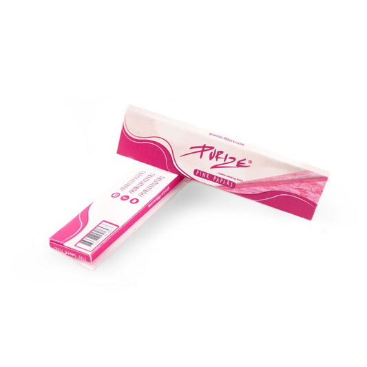 Purize pink king size Rolling paper available on Herbbox India 