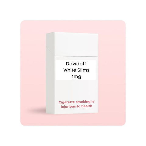 Davidoff White Slims ( 1 mg ) - Herbbox India