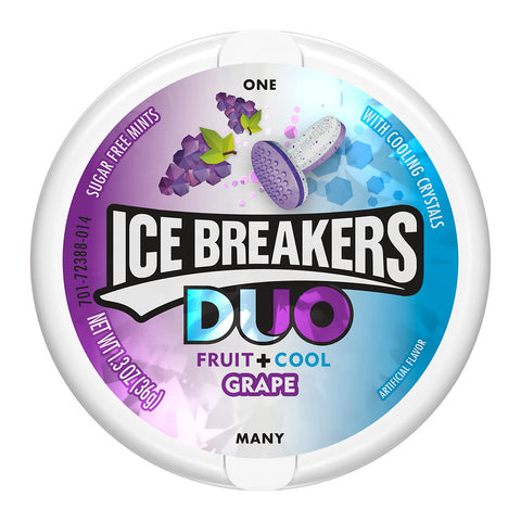 Ice Breakers Duo Fruit & Cool Grape Flavored Mints are now available on Herbbox India.