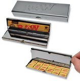 RAW Stainless Steel King Size Connoisseur Case Available on Herbbox India 