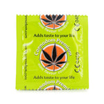 Cannadom premium cannabis flavoured condom available on Herbbox India 