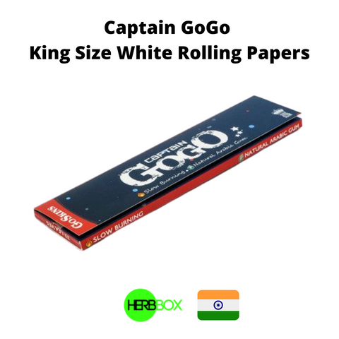 Captain GoGo King Size White Rolling Papers in India