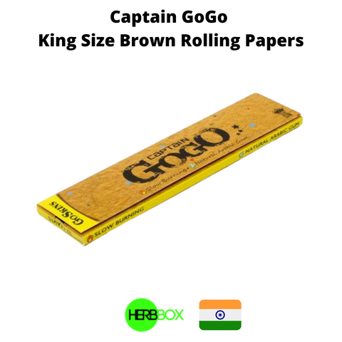 Captain GoGo King Size Brown Rolling Papers in India