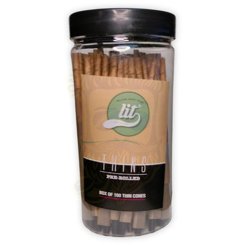 Lit thin slim pre rolled cones available on Herbbox India