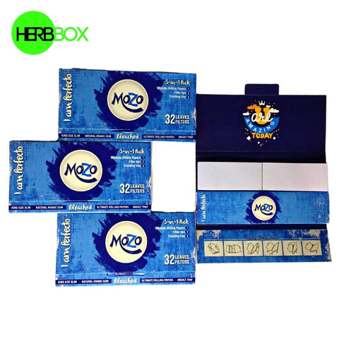 mozo white rolling paper with tips combo available herbbox India