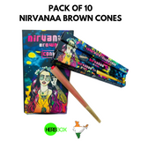 PACK OF 10 NIRVANAA BROWN CONES