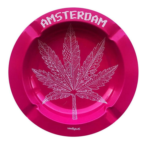 Amsterdam Pink metal ashtray