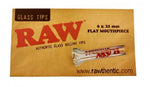 Raw Glass Tips - Flat Mouthpiece 