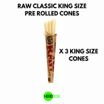 RAW Classic King Size Pre Rolled Cones