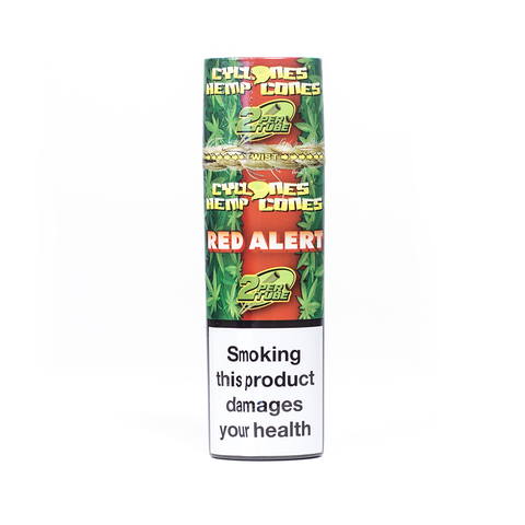 Cyclones Pre Rolled Hemp Blunt Cones - RED ALERT now available on Herbbox India.