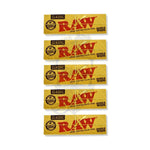 Raw Classic Single Wide - 50 sheets, Pack of 5 - Herbbox India