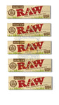 Raw Organic Hemp Single Wide (50 sheets), Pack of 5 - Herbbox India
