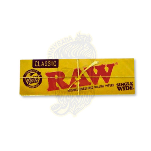 Raw Classic Single Wide - 50 sheets, Pack of 1 - Herbbox India