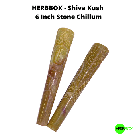 HERBBOX - Shiva Kush 6 Inch Stone Chillum