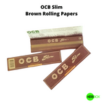 OCB Slim Unbleached Brown Rolling Papers