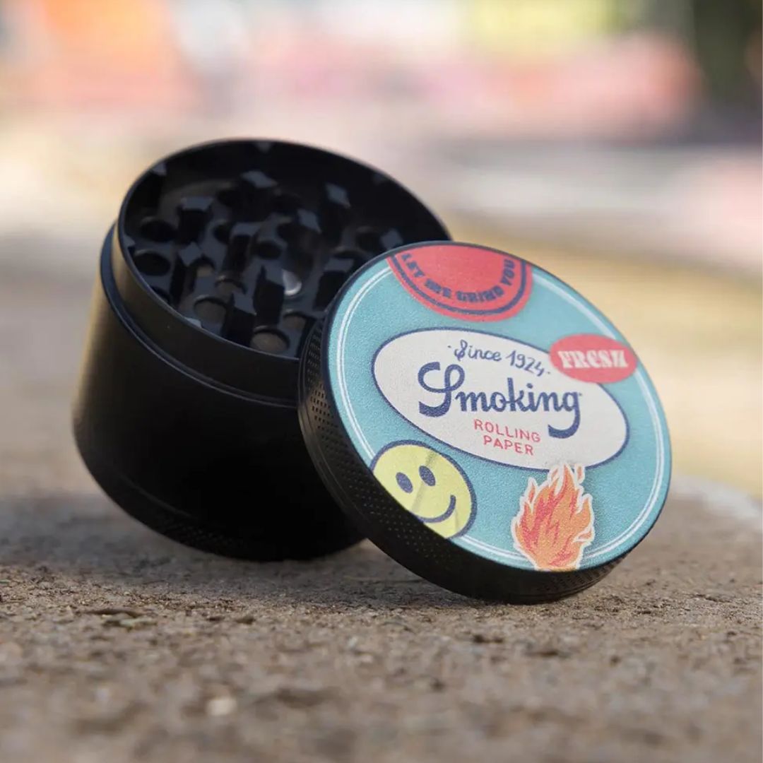 Smoking Metal Spice Grinder - Sticker