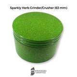 Sparkly metal Herb Grinder/Crusher green
