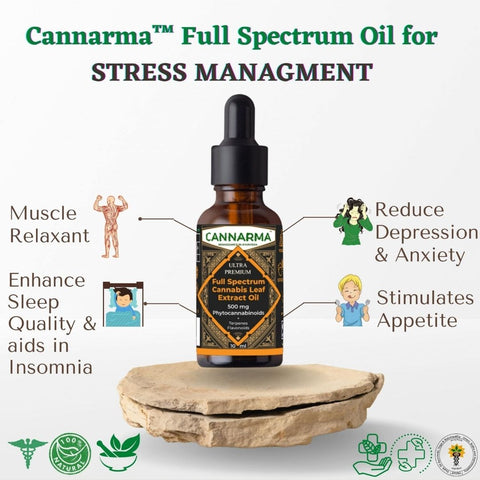 Cannarma full spectrum oil 500 mg available on herbbox India