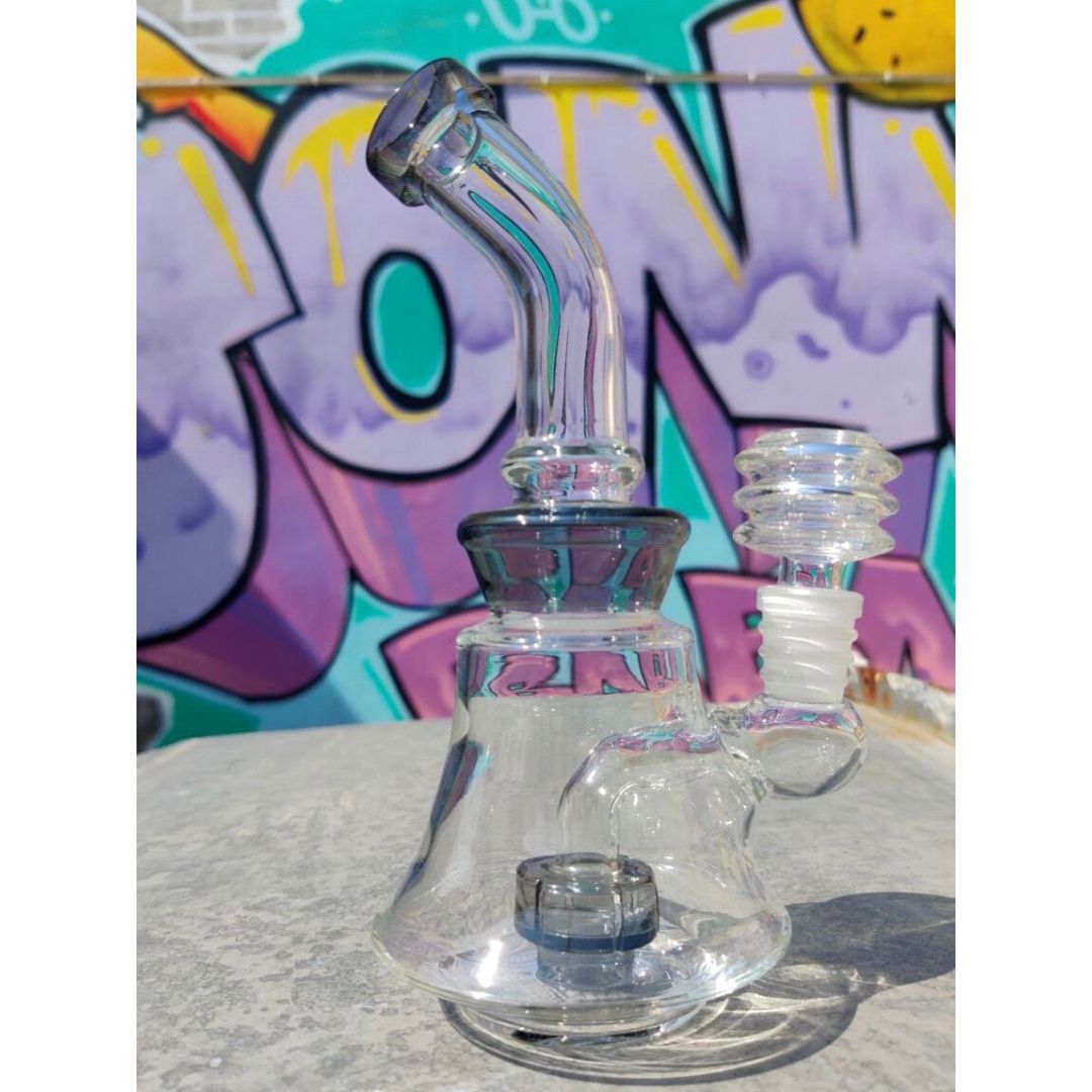 Matrix percolator 8 inch glass bong Black