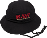 Raw Smokerman Black Bucket Hat available on Herboox India
