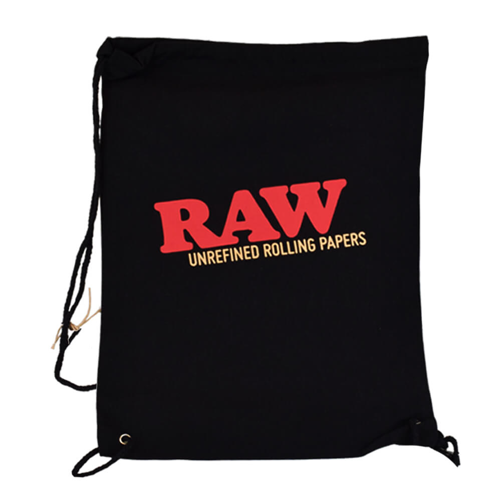 Raw Black Drawstring bag now available on Herbbox India 