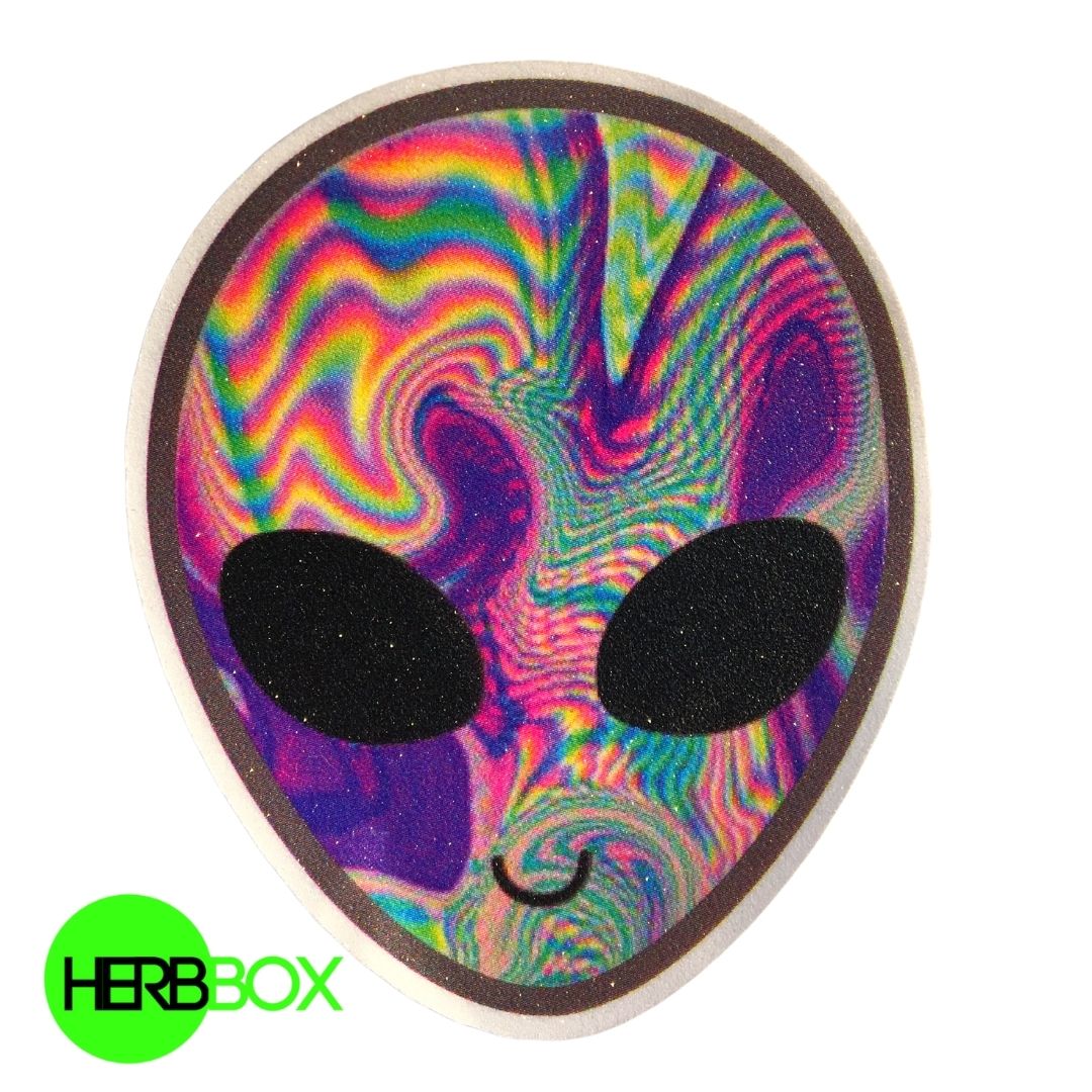 Martian trippy sticker herbbox India