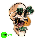 Trippy skull sticker herbbox India